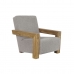 Armchair DKD Home Decor Grey Natural Recycled Wood 81 x 93 x 83 cm