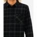 Мъжка риза с дълъг ръкав Rip Curl Checked in Flannel Franela Черен