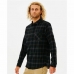 Miesten pitkähihainen paita Rip Curl Checked in Flannel Franela Musta