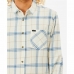 Мъжка риза с дълъг ръкав Rip Curl Checked in Flannel Franela Бял
