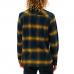 Рубашка с длинным рукавом мужская Rip Curl Count Жёлтый Синий Franela