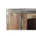 Дисплей-стенд DKD Home Decor Металл Стеклянный древесина акации Переработанная древесина 135 x 40 x 120 cm