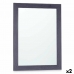 Oglindă de perete 60 x 80 cm Lemn MDF Albastru (2 Unități)