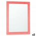Wall mirror 60 x 80 cm MDF Wood Pink (2 Units)
