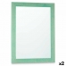 Nástěnné zrcadlo 60 x 80 cm Tyrkysová Dřevo MDF (2 kusů)