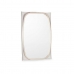 Oglindă de perete Maro champagne Geam Imitație de piele 43 x 65 x 3 cm (4 Unități)
