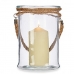 Suport de Lumânări Transparent Sticlă Iarbă de mare 14,5 x 21 x 14,5 cm (6 Unități)