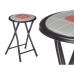 Zložljivi stol Hand Made Rjava Črna Siva PVC Kovina 30 x 30 x 45 cm (10 kosov)
