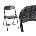 Polstrovaná Skládací židle Quality Černý Šedý PVC Kov 43 x 46 x 78 cm (6 kusů)