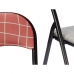 Folding Chair Hand Made Brown Black Grey PVC Metal 43 x 46 x 78 cm (6 Units)