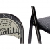 Składanego Krzesła Quality Czarny Szary PVC Metal 43 x 46 x 78 cm (6 Sztuk)