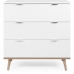Chest of drawers Scandinavian White 79,8 x 40 x 86,5 cm
