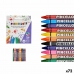 Цветные полужирные карандаши Jumbo Разноцветный воск (72 штук)
