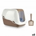 Ящик для кошачьего туалета Белый Бежевый Пластик 39,7 x 57 x 39 cm (6 штук)