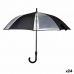 Sateenvarjot Musta Läpinäkyvä Metalli Kangas 96 x 96 x 84,5 cm (24 osaa)