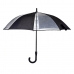 Esernyő Fekete Átlátszó Fém Szövet 96 x 96 x 84,5 cm (24 egység)