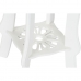 Σετ με 2 τραπέζια DKD Home Decor Λευκό Ανοιχτό καφέ 30 x 30 x 76,5 cm