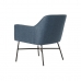 Кресло DKD Home Decor Синий Чёрный Металл 66 x 62 x 75 cm