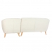Chaise Longue Sofa DKD Home Decor Crème Rubberwood 226 x 144 x 84 cm