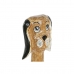 Dekorativ Figur DKD Home Decor Hvit Brun Hund Tropisk 80 cm 16 x 9 x 100 cm