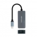 Adaptér USB C na Síťový Kabel RJ45 NANOCABLE 10.03.0410 Šedý