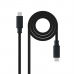 USB-C Cable NANOCABLE 10.01.4102 Black 2 m