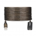 USB pagarinājumu Kabelis Ewent EW1024 25 m Melns