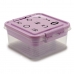 Boîte à bijoux Violet Transparent Plastique 24,5 x 11,5 x 26 cm (12 Unités)