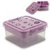 Boîte à bijoux Violet Transparent Plastique 24,5 x 11,5 x 26 cm (12 Unités)