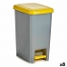 Odpadkový koš na recyklaci S pedálem Žlutý Plastické (8 kusů)