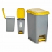 Odpadkový koš na recyklaci S pedálem Žlutý Plastické (8 kusů)