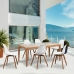 Záhradná stolička Biela 50 x 55 x 85,5 cm (2 kusov)