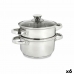 Steamer with Pan Stainless steel 1,8 L 24,5 x 14 x 18 cm (6 Units)