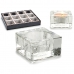 Candleholder Transparent Glass 6 x 3 x 6 cm (12 Units)
