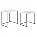Conjunto de 2 mesas DKD Home Decor Branco Preto 51 x 43 x 49 cm