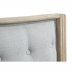 Cabeceira de Cama DKD Home Decor Cinzento Madeira da borracha 160 x 10 x 120 cm