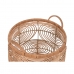Basket set DKD Home Decor Natural Light brown Tropical 40 x 40 x 47 cm