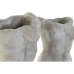 Vaso Home ESPRIT Grigio Cemento Moderno Busto Finitura invecchiata 19 x 13 x 29 cm (2 Unità)