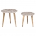 2 tooli komplekt Home ESPRIT Valge Naturaalne 45 x 45 x 45 cm
