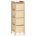 Chest of drawers Cream Wood Textile 28 x 89 x 29,5 cm (2 Units)