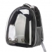 Pet Backpack Black Transparent 33 x 12 x 42 cm