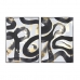Maalaus Home ESPRIT Abstrakti Moderni 103 x 4,5 x 143 cm (2 osaa)