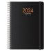Diary SYNCRO  DOHE 2024 Annual Black 15 x 21 cm