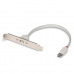 USB A til USB B-kabel LINDY 33123 Hvid