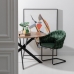 Jedálenská stolička 65 x 55 x 82 cm Čierna zelená