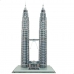 3D-pussel Colorbaby Petronas Towers 27 x 51 x 20 cm (6 antal)