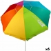 Пляжный зонт Aktive Daudzkrāsains Tērauds 220 x 215 x 220 cm (6 gb.)