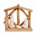 Christmas nativity set White Natural Wood Ceramic 17 x 14,5 x 8 cm (2 Units)
