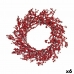 Bożonarodzeniowa korona Czerwony Plastikowy 48 x 10 x 48 cm (6 Sztuk)