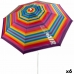 Пляжный зонт Aktive Разноцветный Oxford Сталь Ткань Оксфорд 200 x 200 x 200 cm (6 штук)